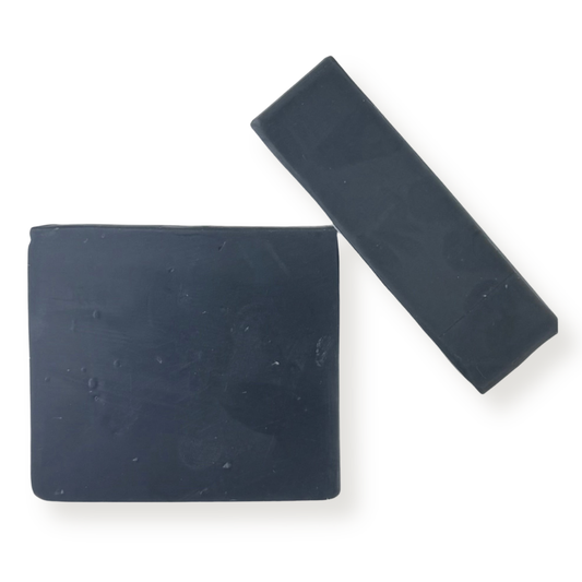 Two dark charcoal gray rectangular bars, one flat and one elongated, shown on a plain white background.